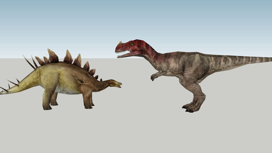 Ceratosaurus Vs Kentrosaurus 3d Warehouse