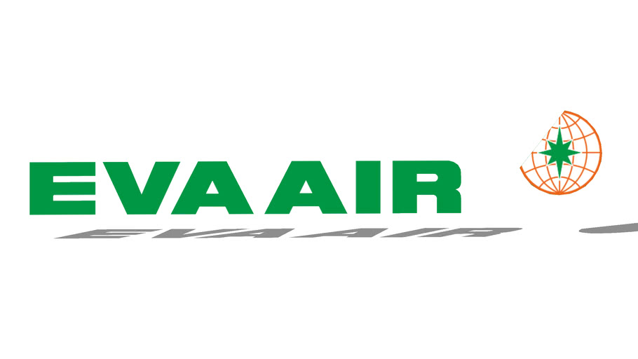 Eva Air sticker 14,5cm x 2,5cm Aufkleber 