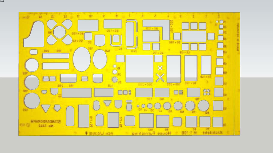 Stencil ruler 3D Warehouse