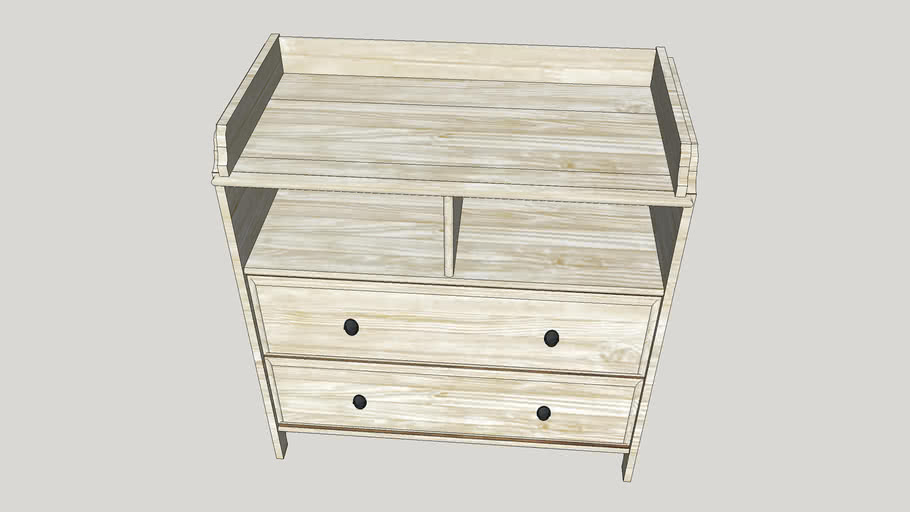 rustic changing table