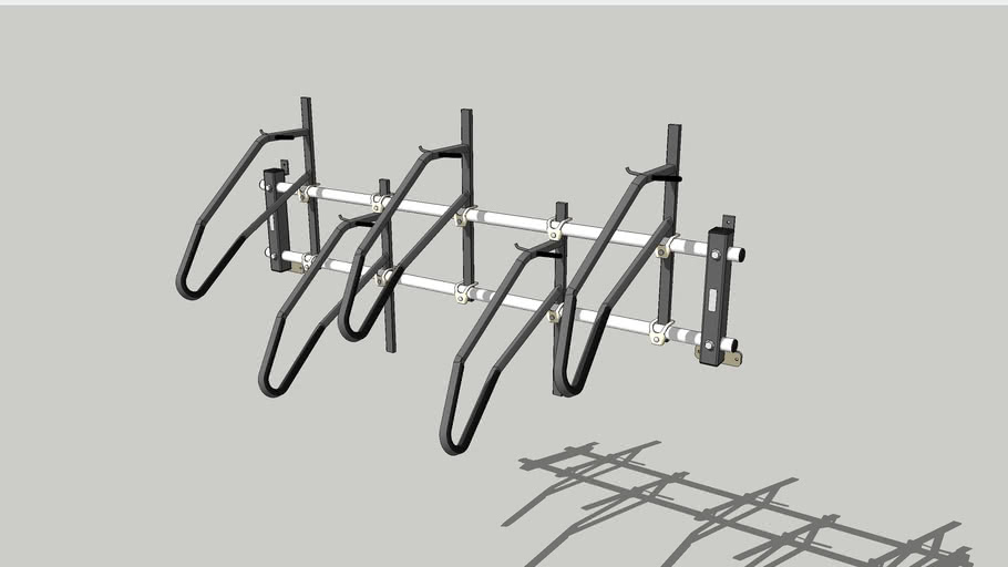 Vertical Bike Rack: The Hawthorne Wall Frame 5