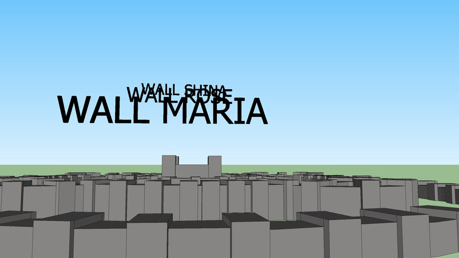 Wall Maria Rose Shina 3d Warehouse