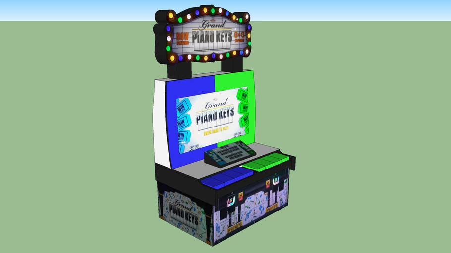 Grand Piano Keys Arcade Game 3D Warehouse