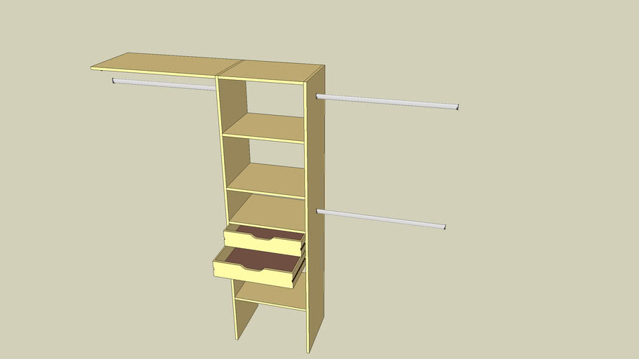 Cupboard shelves 3D Warehouse