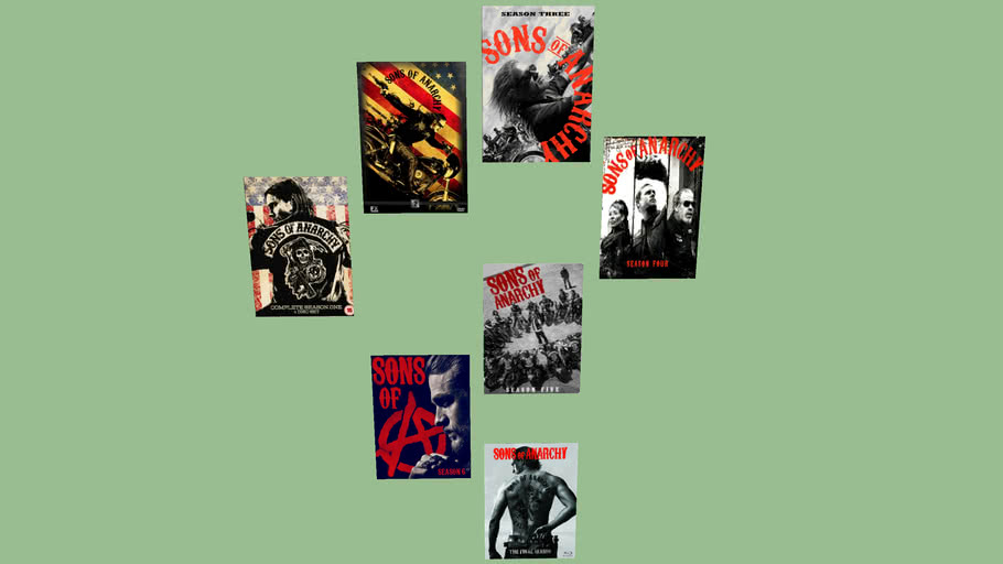 Sons of anarchy all seasons posters 3D Warehouse