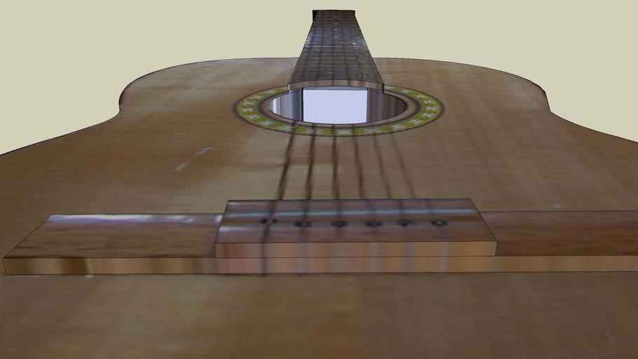 my unfinished acoustic guitar 3D Warehouse