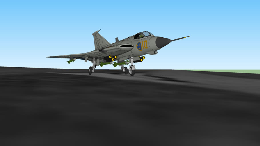 Saab 35 Draken 3d Warehouse