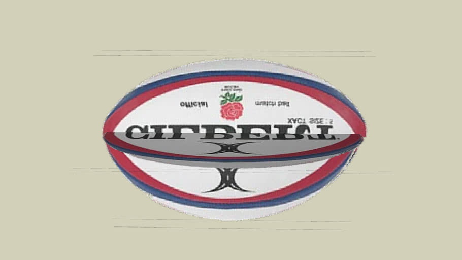 2D rugby ball 3D Warehouse