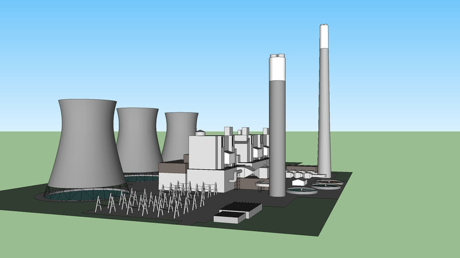 Coal Power Plant 2450 MW 3D Warehouse