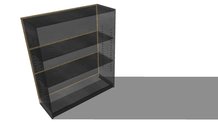 Self Assembly Bookcase 3d Warehouse, Self Assembly White Bookcase