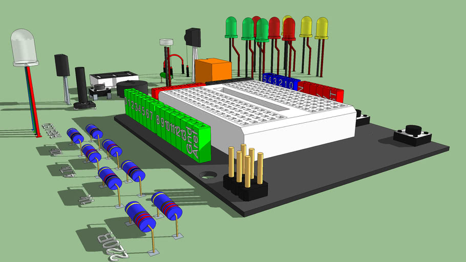 Arduino Prototyping Shield & Componants | 3D Warehouse