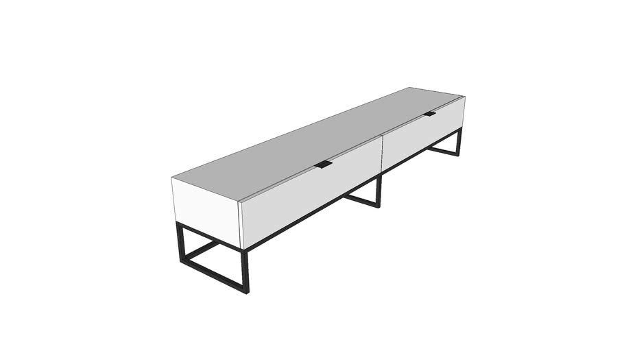 Modern TV Bench 3D Warehouse