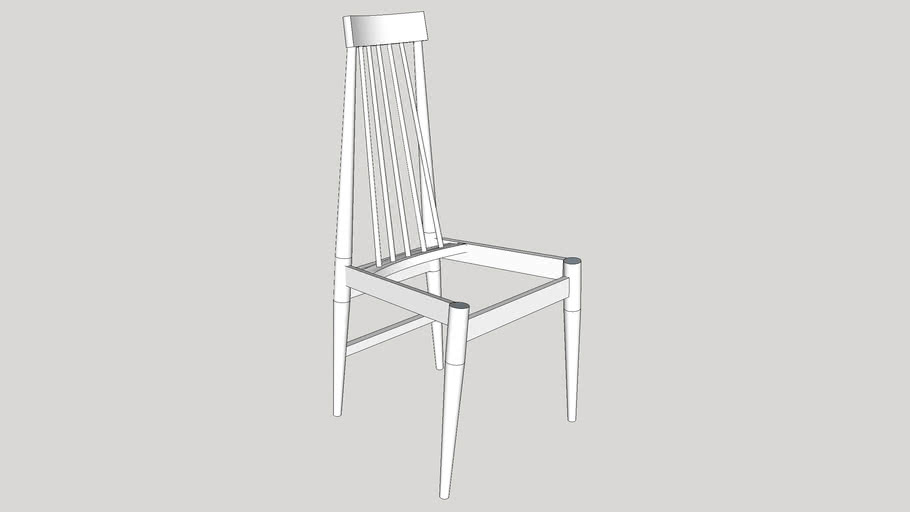 Danish Modern Windsor Chair 3d Warehouse