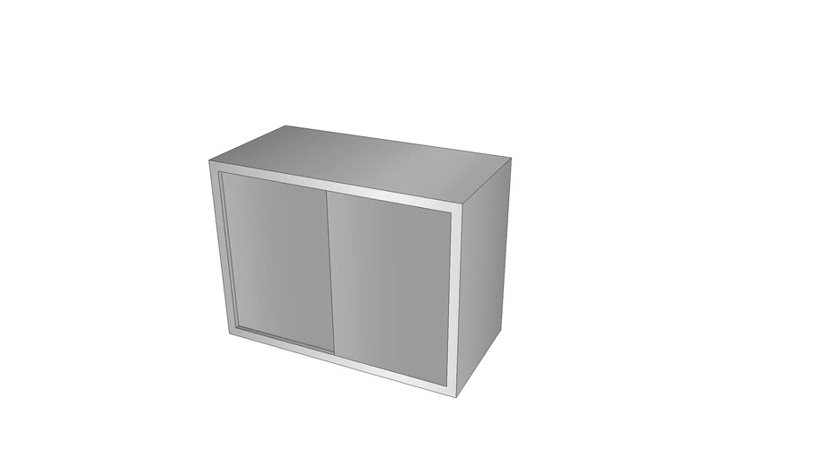 armario inox superior correr 0,8x0,4x0,6 m | 3D Warehouse