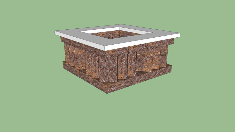 Verona Fire Pit With Coping 3d Warehouse, Verona Fire Pit