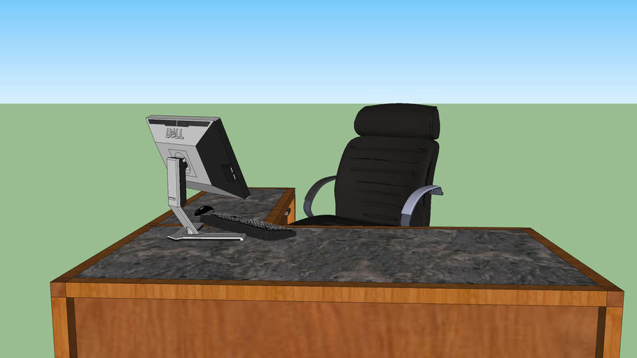 L Shaped Desk 3D Warehouse