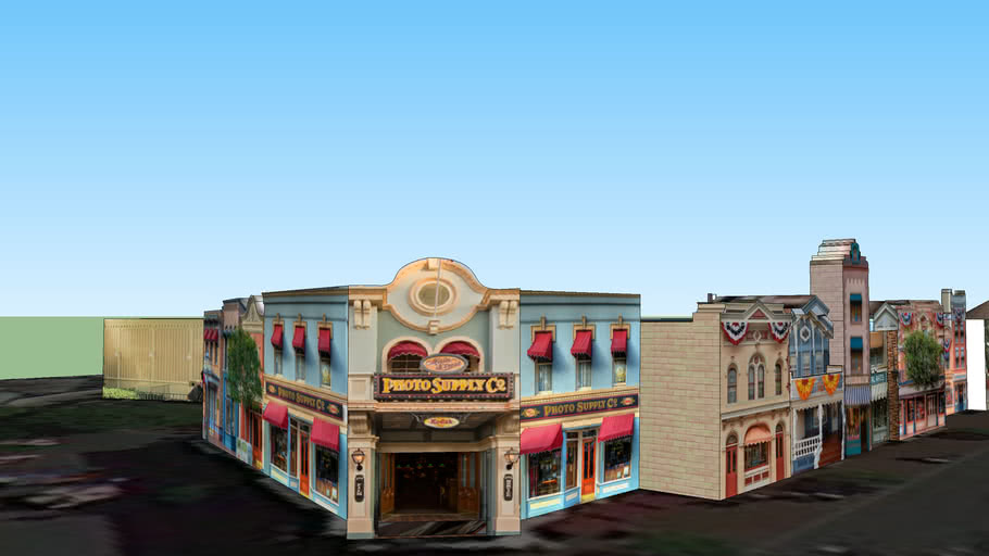 Disneyland Main Street Buildings North East Section | 3D Warehouse