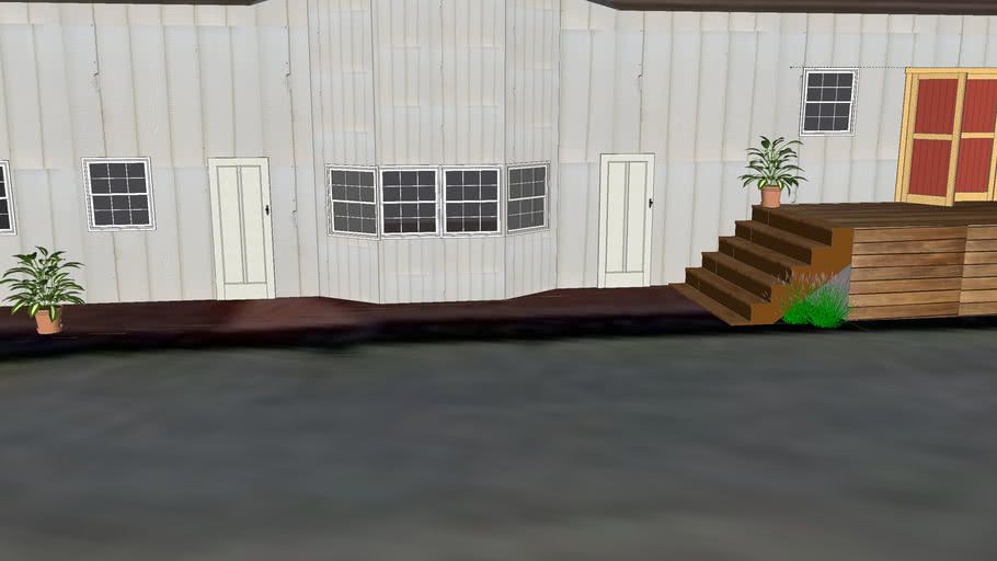 Matewan Train Depot as modeled in 1920 RR blueprint 3D Warehouse