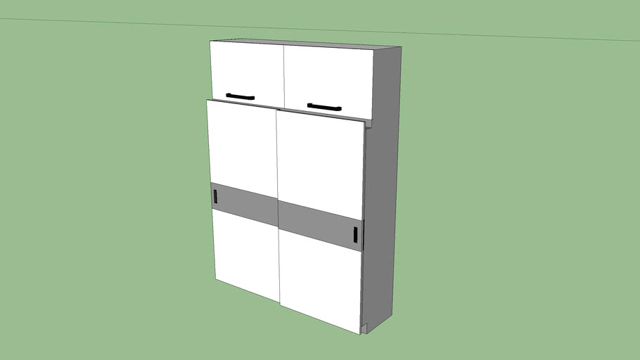 sliding door wardrobe 3D Warehouse