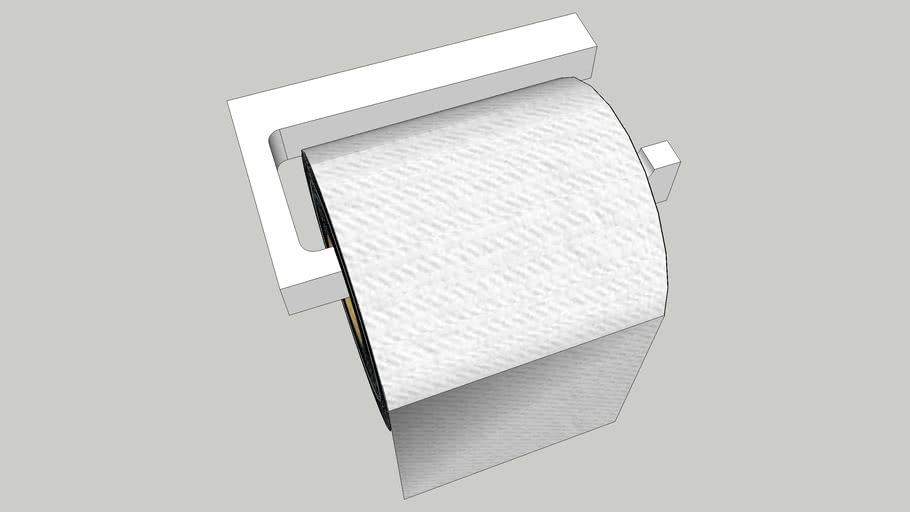 Cosmic The Grid Papierrollenhalter Ohne Deckel Weiss Matt Toilet Paper Holder 3d Warehouse