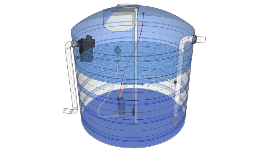 Rainwater Harvesting Tank Above Gorund | 3D Warehouse