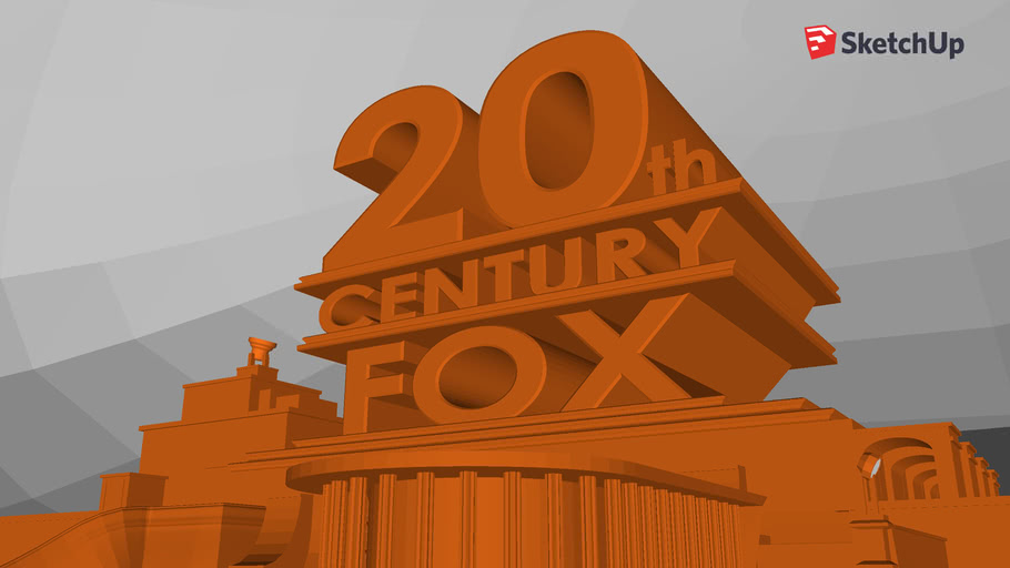 Logo 3d Model 20th Century Fox Sketchfab 20th Century Fox Logo 3d