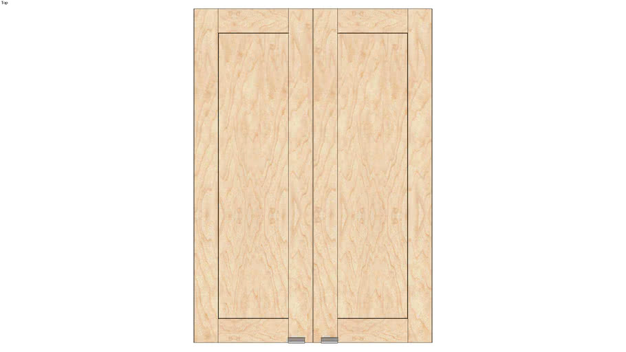 Wall Double Door 42Hx15D 3D Warehouse
