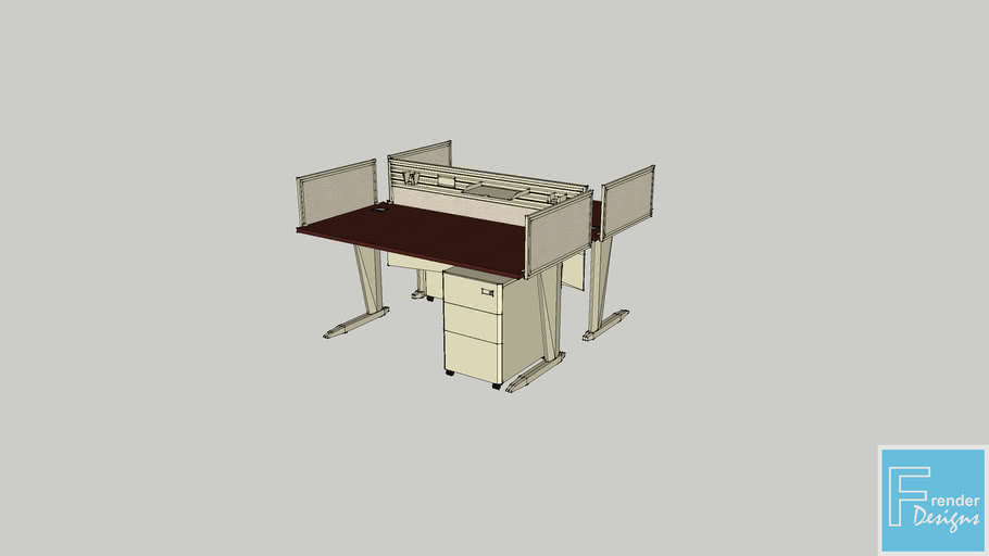 BENCHING WORKSTATIONS_02a 3D Warehouse