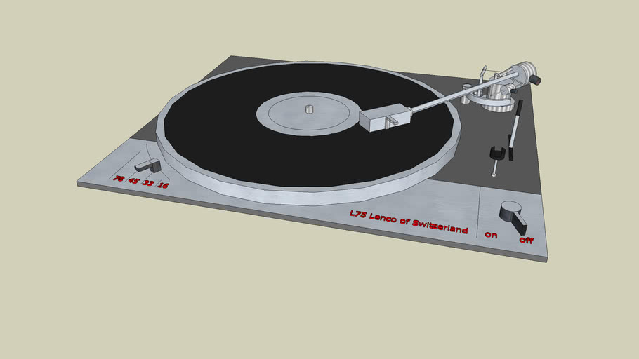 Platine Vinyle Lenco L75 – Plateau D’origine, Pièce Détachée Ou Projet