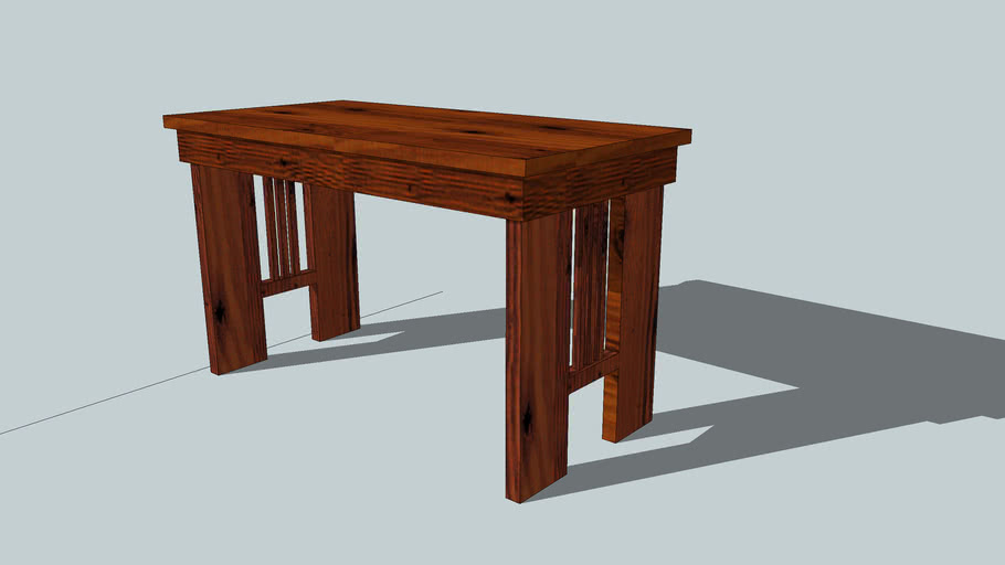 Arts Crafts Style Desk 3d Warehouse