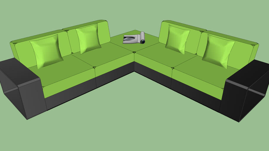 sweet home 3d corner sofa bed model