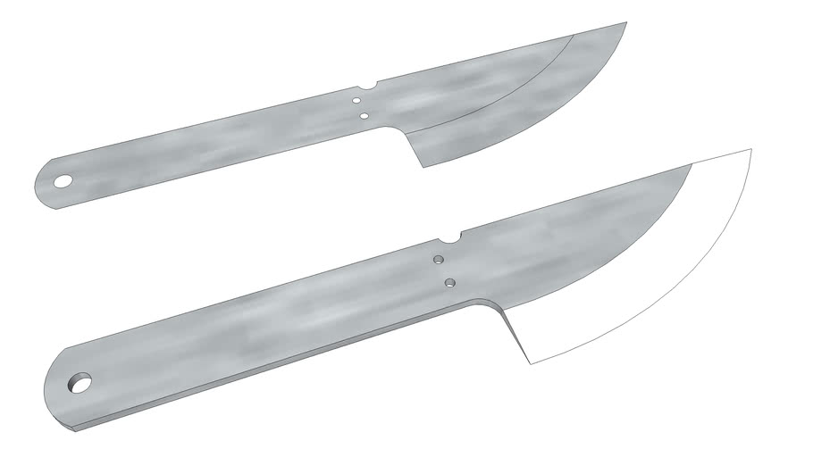 Knife made from a circular saw blade 3D Warehouse