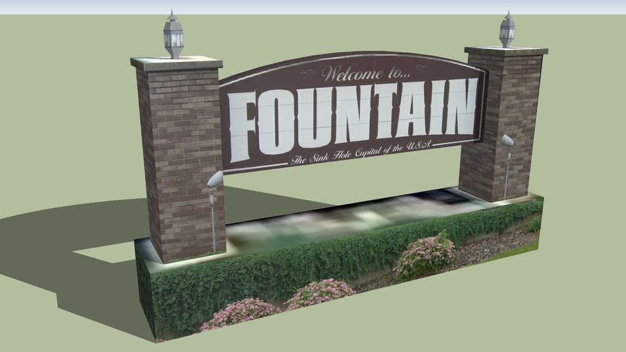 Welcome Sign Fountain, Minnesota
