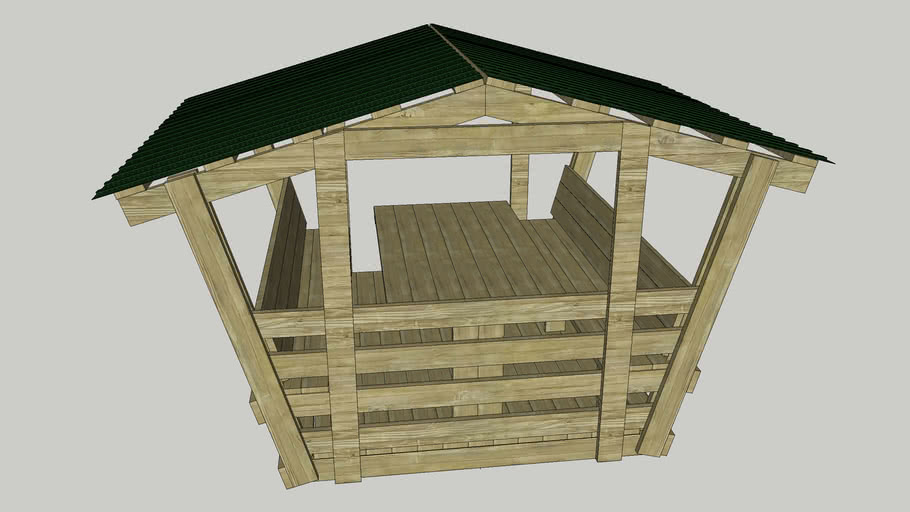 Создание проекта беседки в sketchup