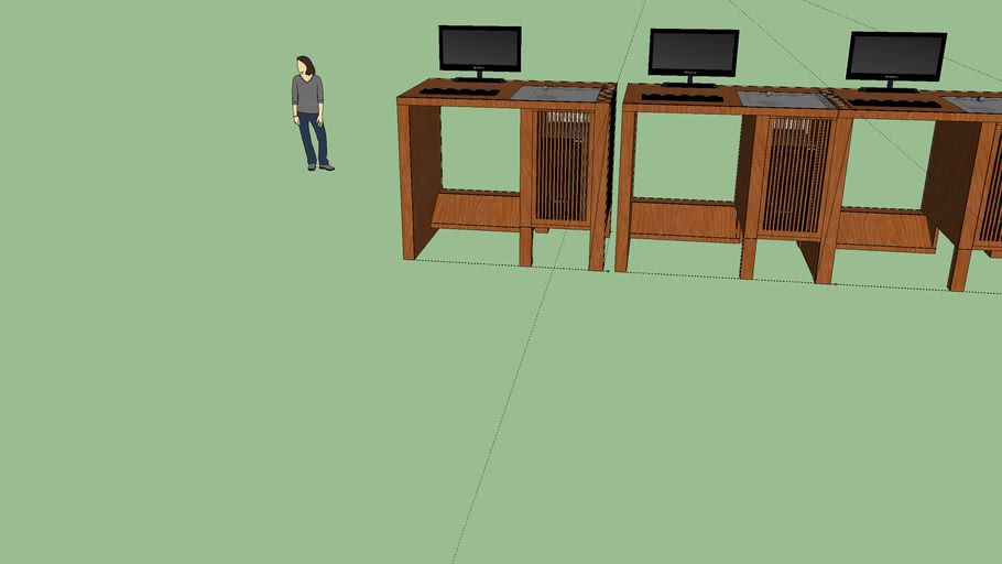  Meja warnet  game 3D Warehouse