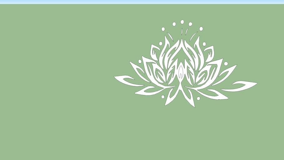 graphic wall lotus 3D Warehouse