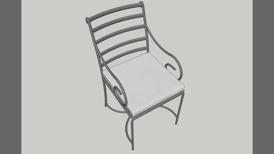 iron chair 3D Warehouse