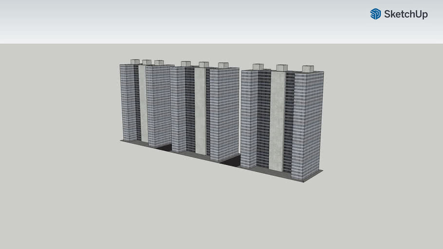 Bridge Apartments (Upgraded) 3D Warehouse