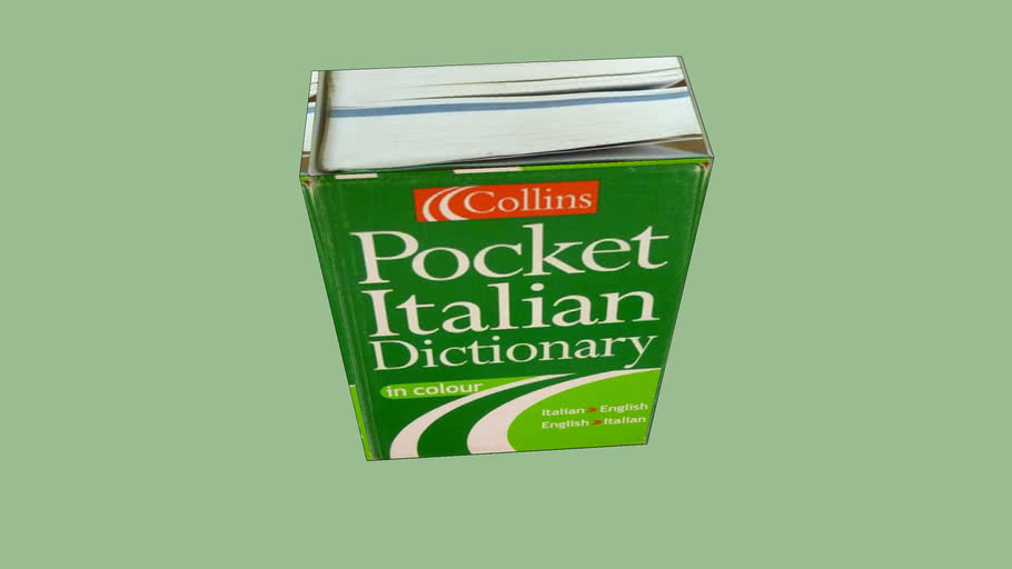 Collins Italian Dictionary 3D Warehouse