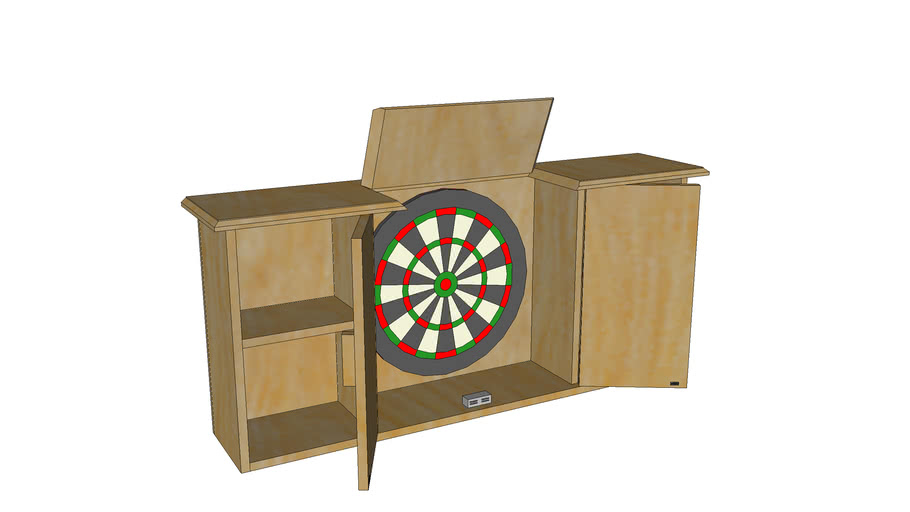 Dart Board Cabinet 3d Warehouse