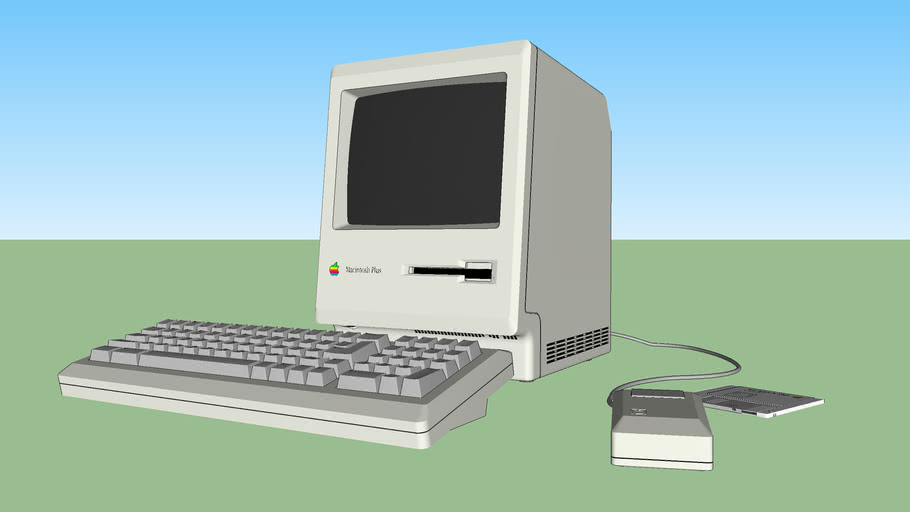 Macintosh Plus 1mb 1986 3d Warehouse