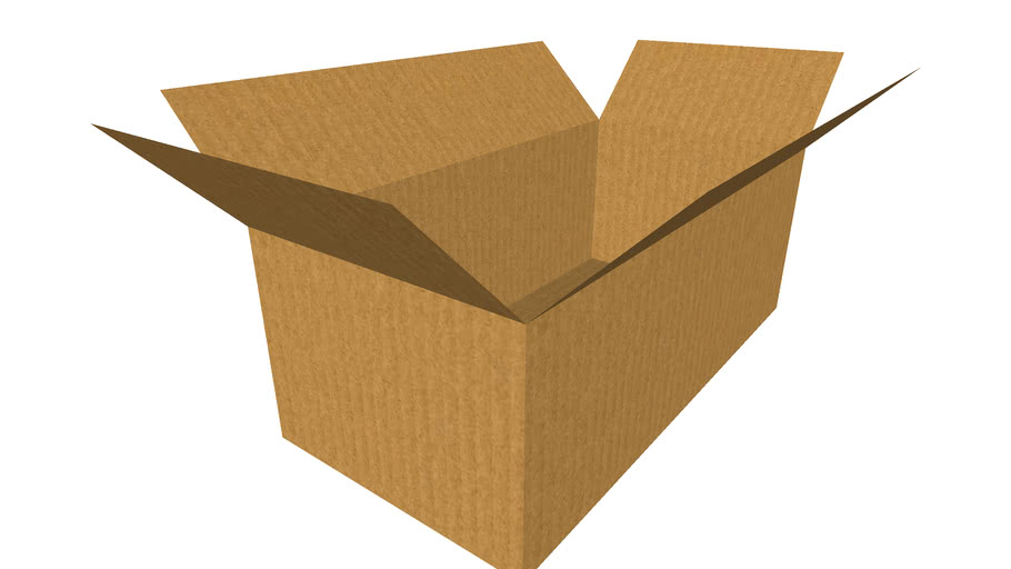 Long Cardboard Box | 3D Warehouse