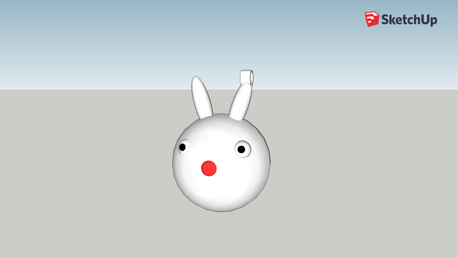 Bunny Key Chain From Piggy 3d Warehouse - bunny roblox ears