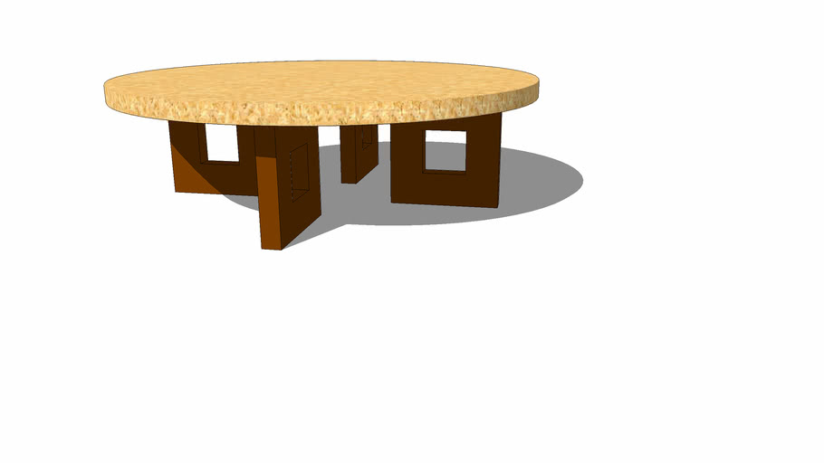 Paul Frankl Round Coffee Table 3d Warehouse