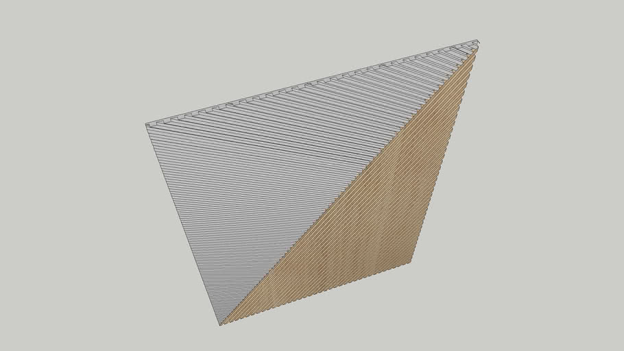 Painel Ripado Diagonal | 3D Warehouse