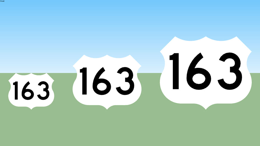 U.S. 163 Sign