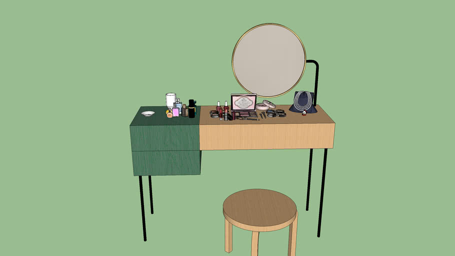 Makeup Table Sketchup Model Makeupview.co