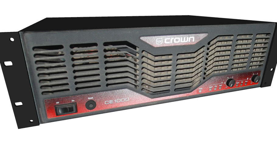 Crown CE1000 Power Amplifier | 3D Warehouse