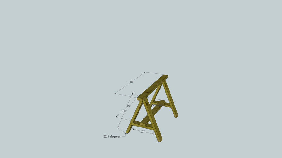 Sawhorse Woodworking For Mere Mortals 3d Warehouse