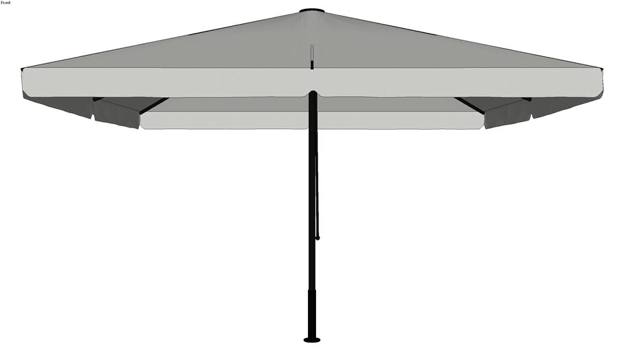 Macsymo 300 x 400 cm volants Symo Parasols 3D Warehouse